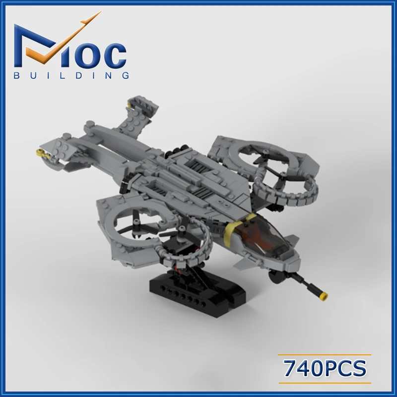 MOC Building Block Breaking Seawasp Aerocraft Model Science Fiction Spacecraft Technology Bricks DIY Assembled Assembly Toy Gift