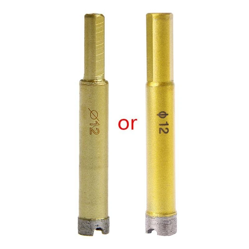 Trapano per vetro da 12 mm, marmo, granito, piastrelle ceramica, diamantato, cranica, vendita superiore