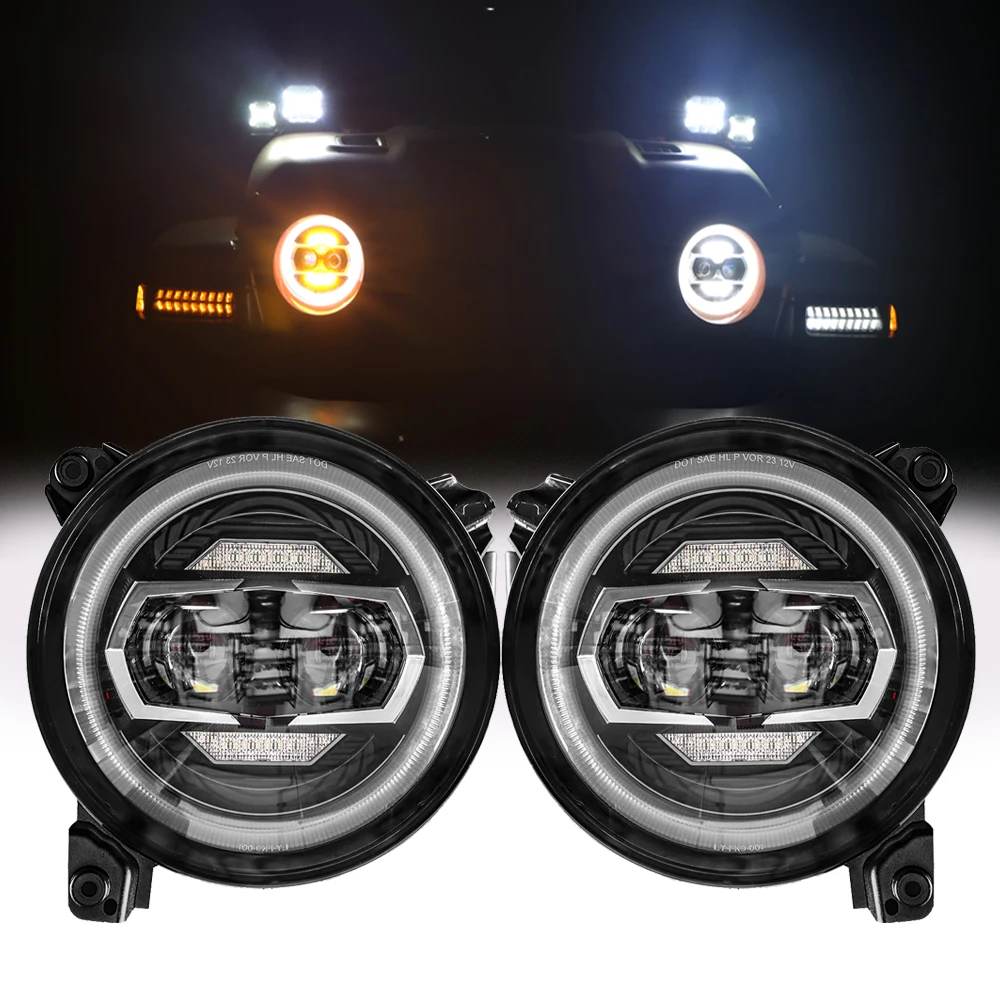 9 Inch Headlights with DRL Turn Signal Light for -Wrangler JL 2018-2021 Headlamp Car Accessories for Jeep Gladiator JT 2019-2021