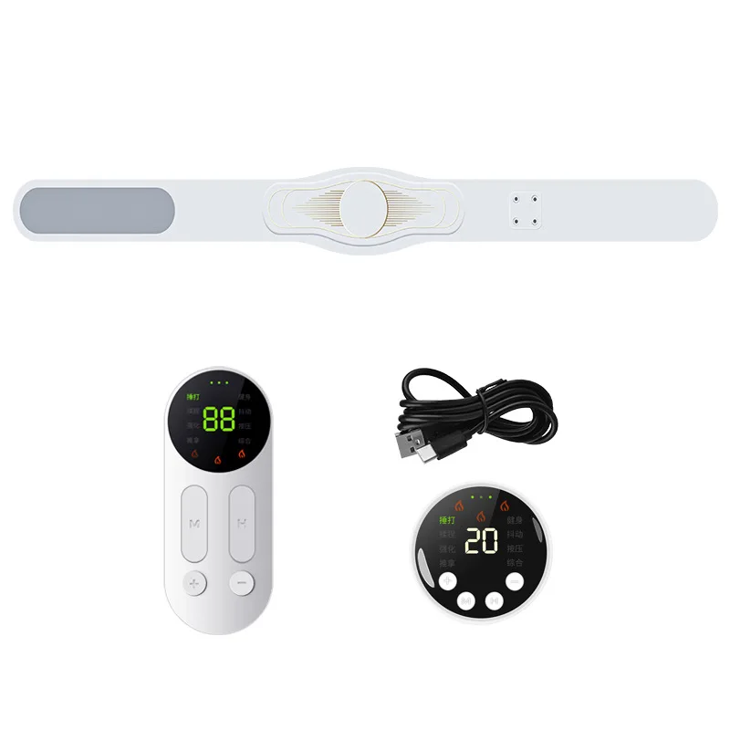 Pulse Hot Compress Massager, Abdominal Heating Massage, Full-Burn Heating Beauty Shaping Instrument Belt