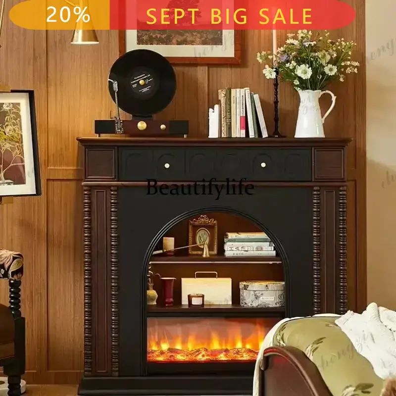 Natural Wood Living Room Fireplace Black Classic Japanese Narrow Living Room Cabinets Decoration Vetrina Esposizione Furnitur