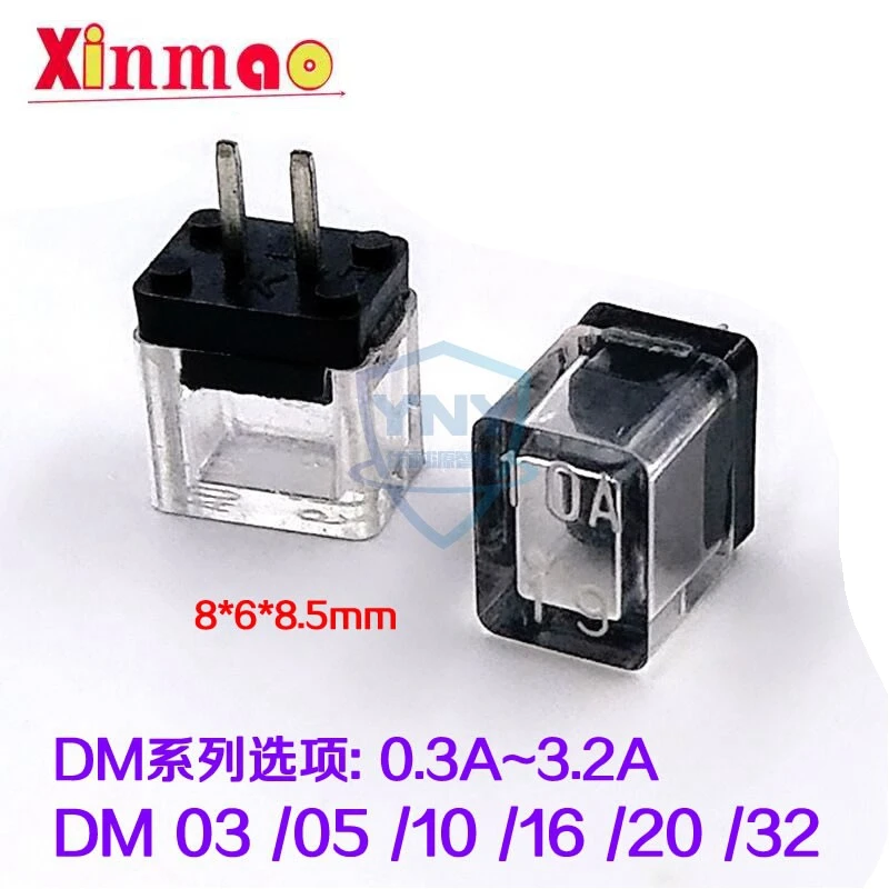 Dadong fuse transparent color dm03 / dm05 / 10 / DM16 / DM20 / DM32 3.2a 125V DM series