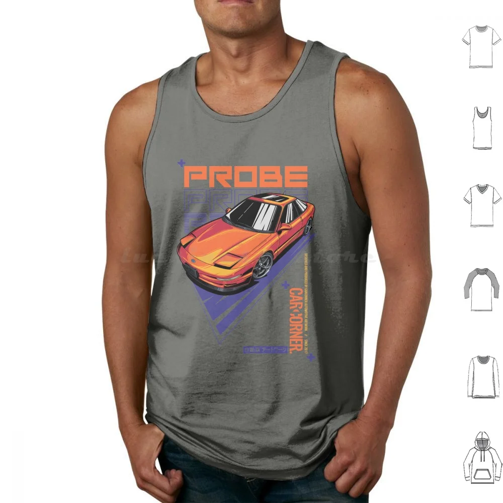 Probe-Carcorner Tank Tops Vest Sleeveless Probe Gm General Motors Gt Carcorner Car Cars Cargram Graphic Vector Vectorart