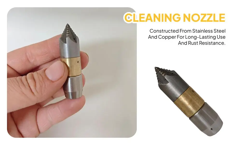 

Sewer Cleaning Tool High Pressure Nozzle G1/8 Replacement 1.6x5.7cm Adapter