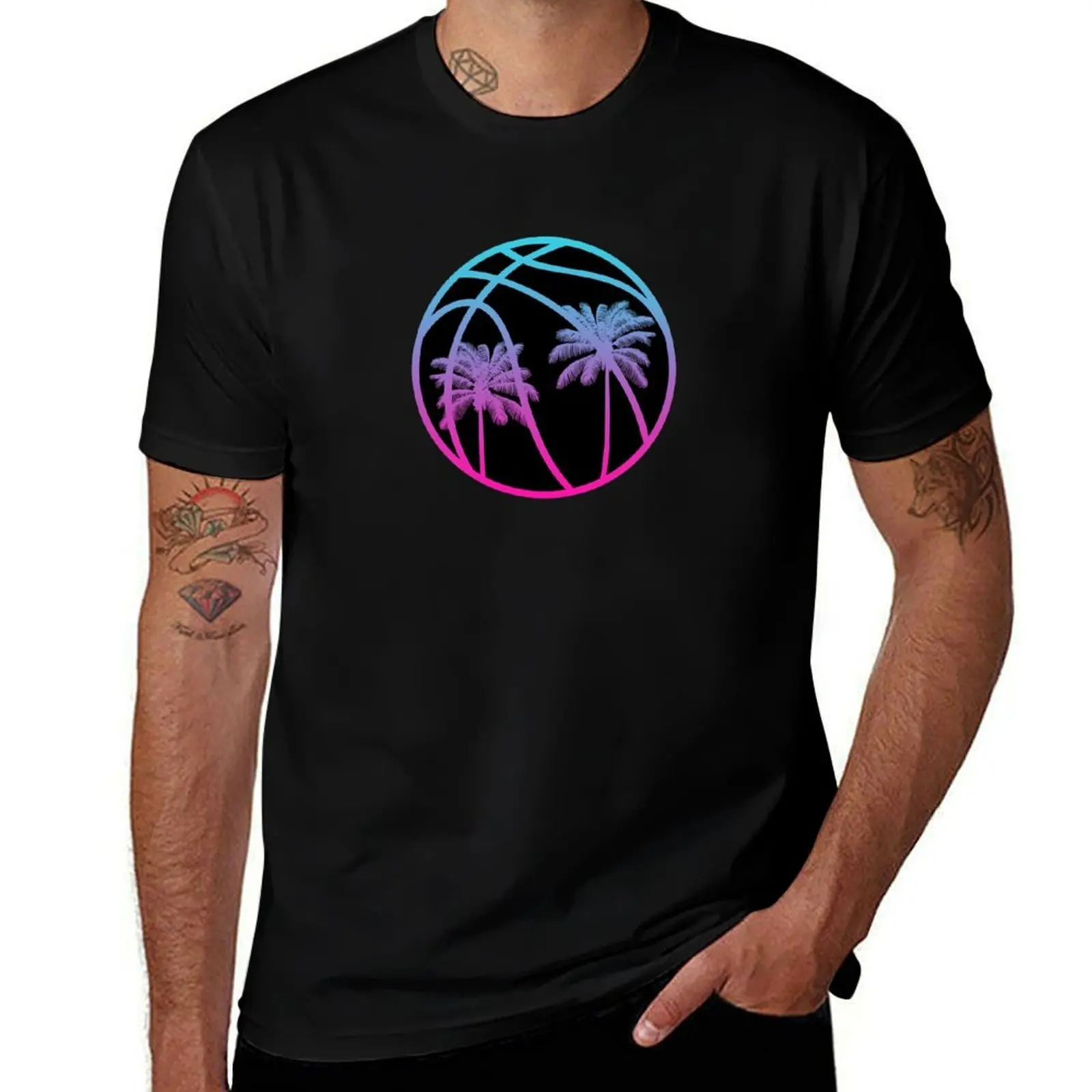 

Miami Vice Basketball - Black alternate T-Shirt essential t shirt cotton t shirt pack t shirt for man T-Shirt
