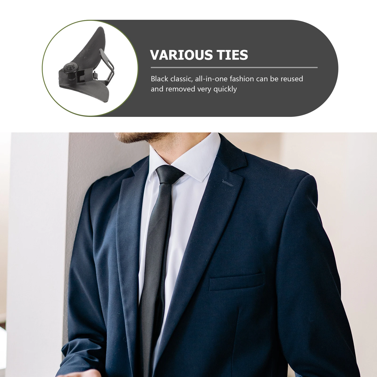 

10pcs Clips for Regular Ties Men Decorative Metal Neck Suit Unique Design Wedding Party Banquet Gifts