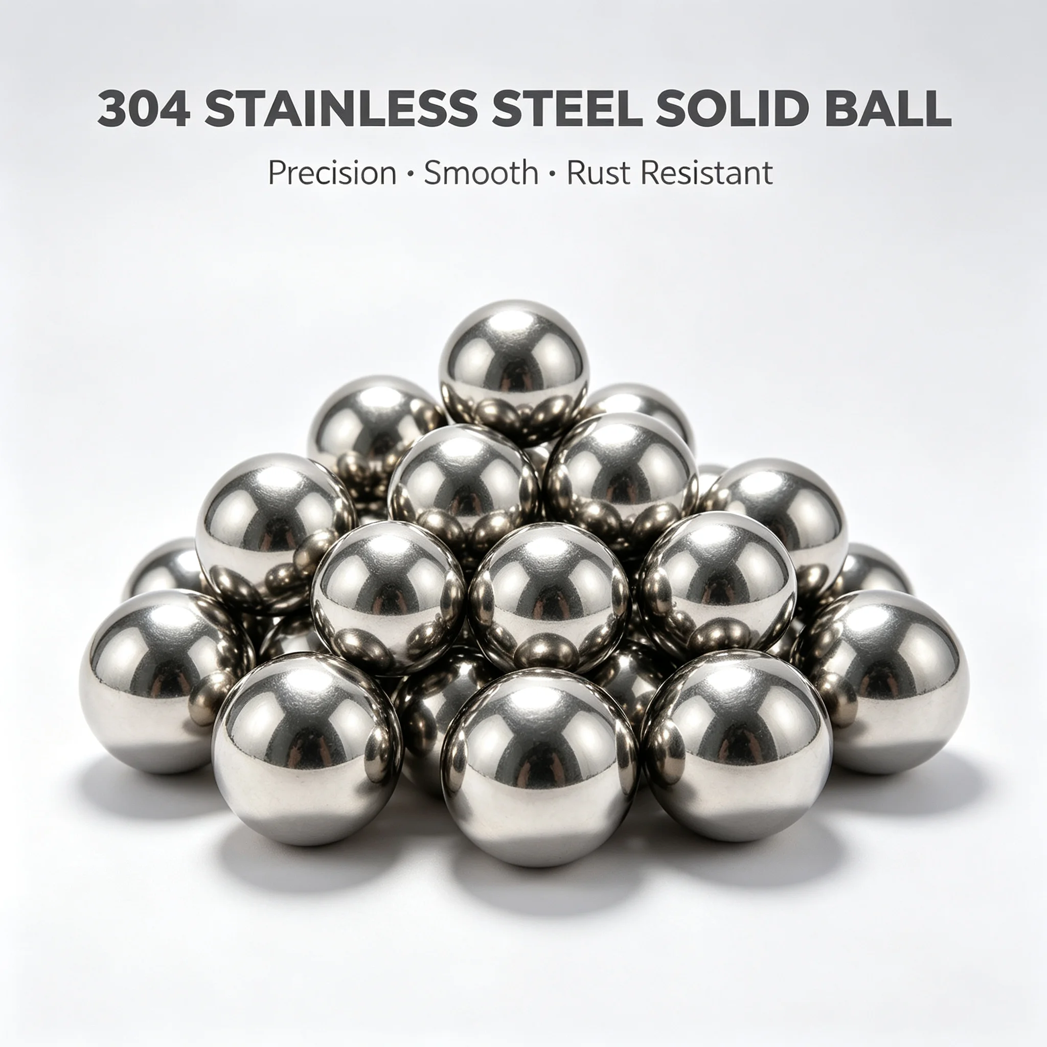 304 Stainless Steel Solid Bearing Balls 5-10mm, Precision Ground Smooth Round Steel Balls for MTB Mountain Bike Kids Bicycle