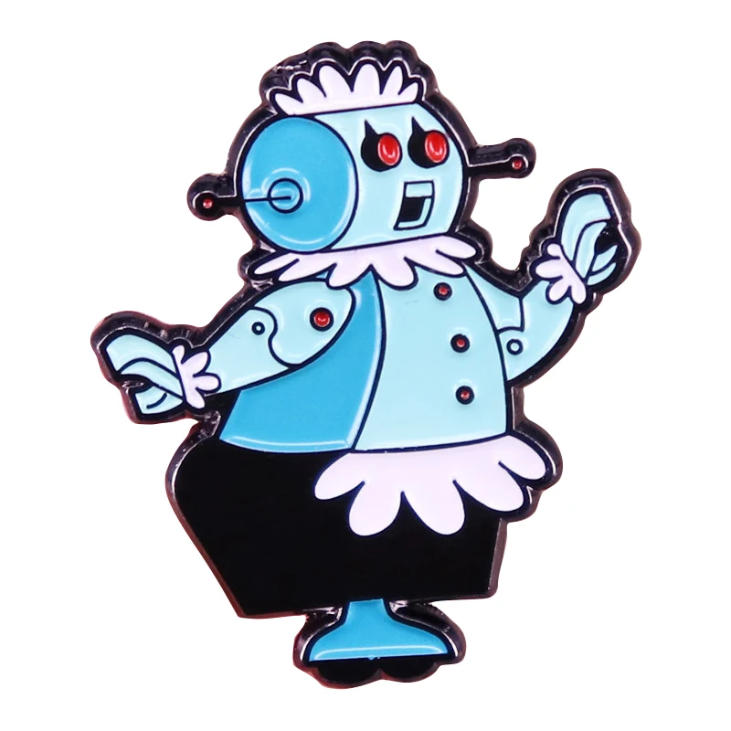C3612 Cartoon Robot Lapel Pins for Backpack Enamel Pin Brooches for Clothing Badges Cute Anime Jewelry Accessories