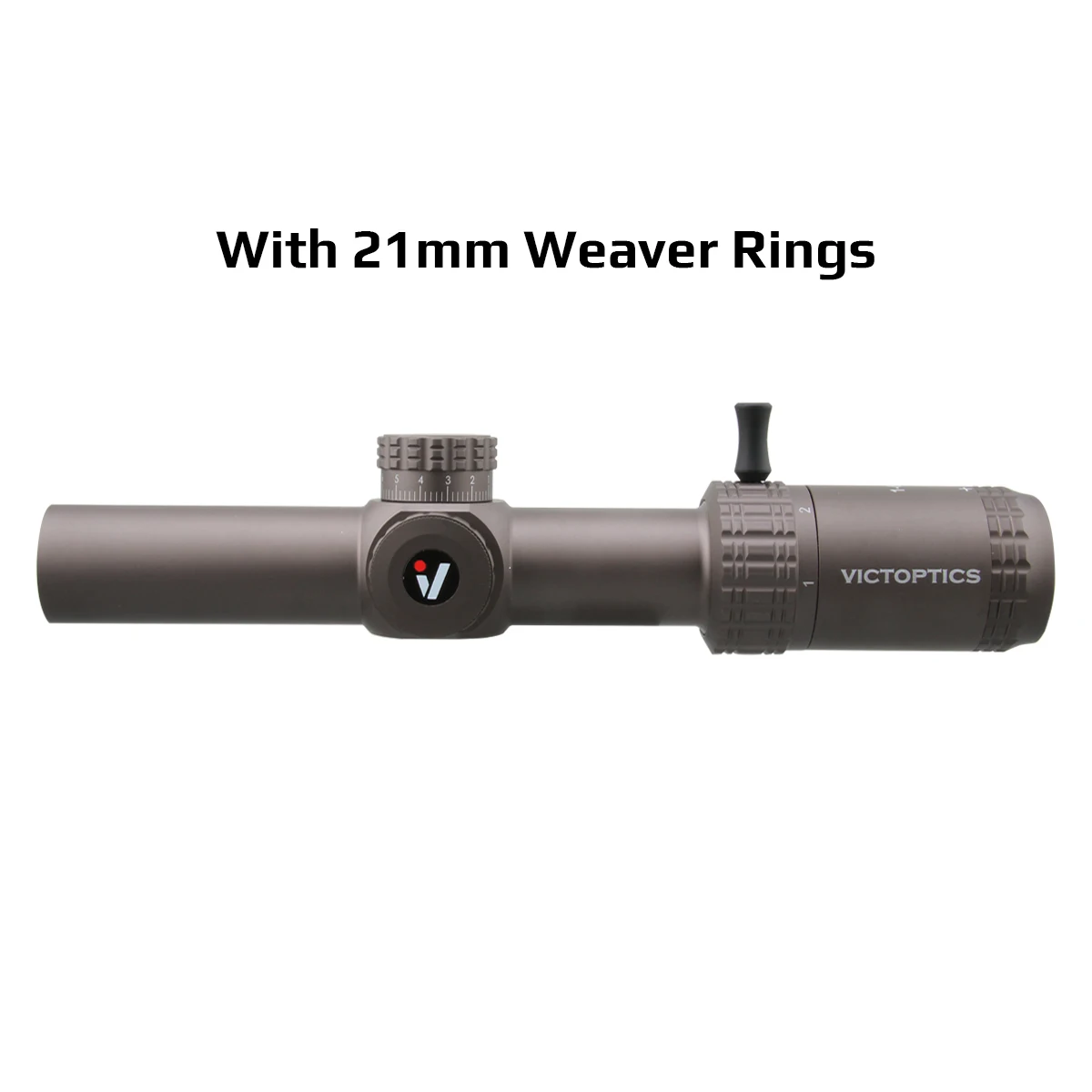 VictOptics S6 1-6x24 SFP Zielfernrohr mit Rot- und Grünbeleuchtung, Turmsperrsystem, Design mit Weitem Sichtfeld Für AR 15 .223 5.56