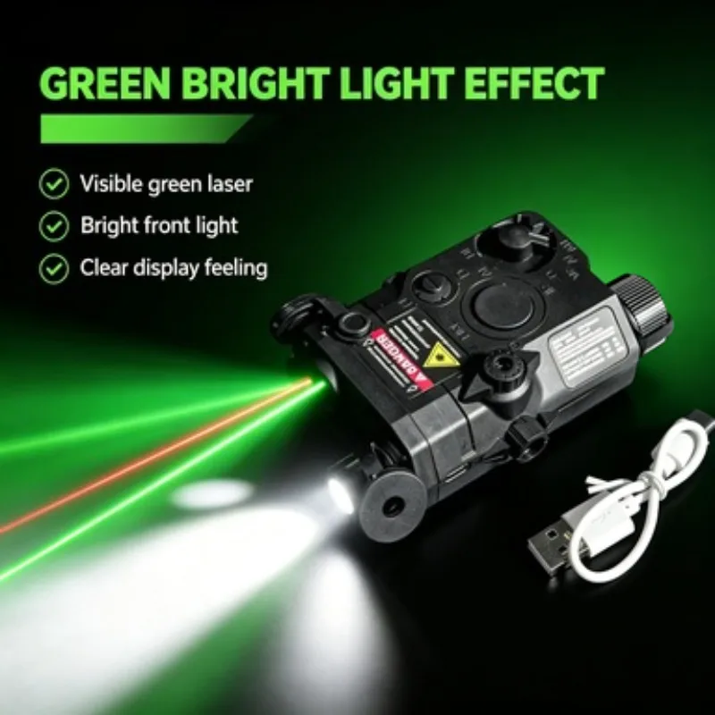 Even Light Output PEQ15 Nylon Battery Box Green IR Laser Fit M4 Game Play Hobby Gear