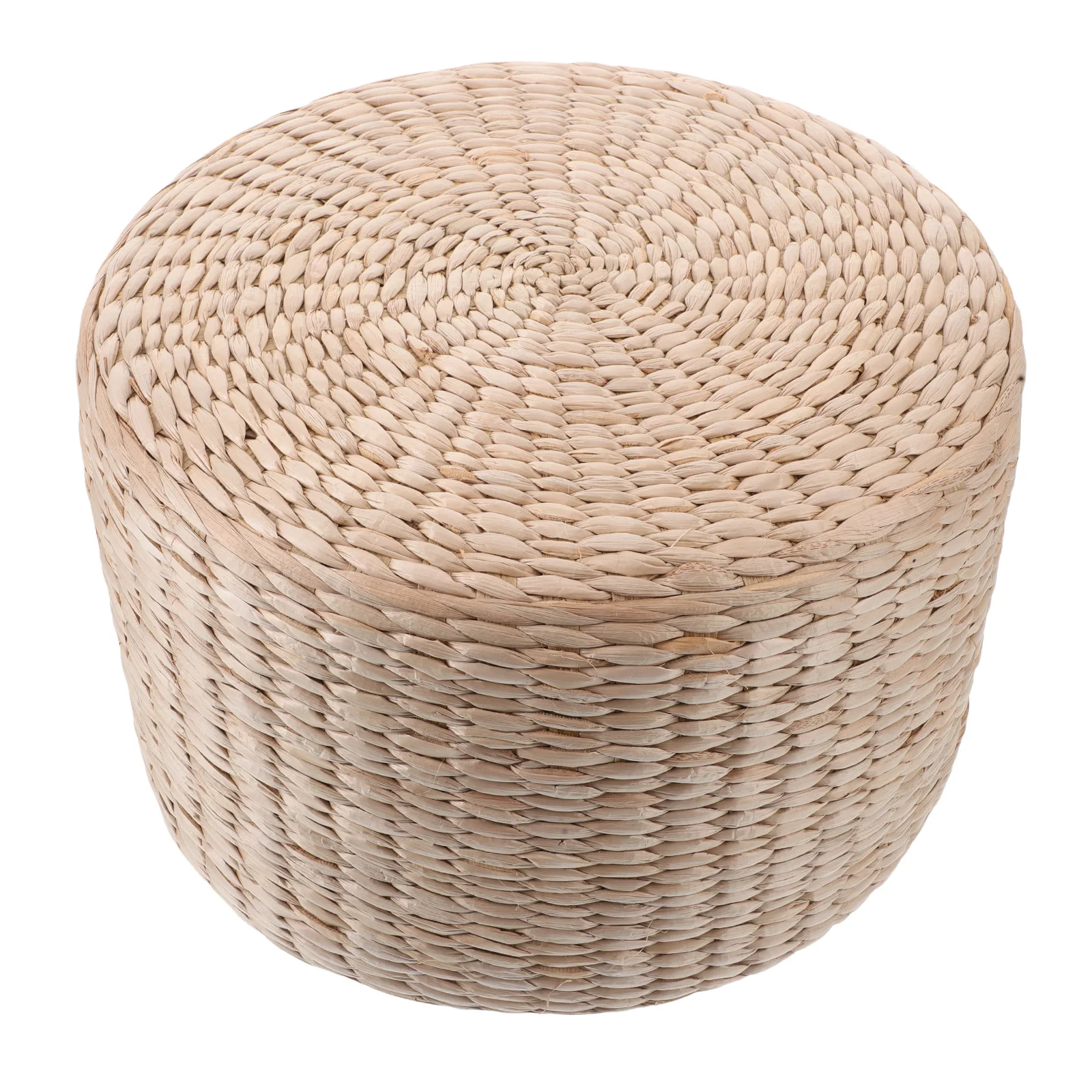 

Natural Straw Japanese Woven Stool Round Floor Cushion Kids Yoga Seat Mat Handmade Retro Footstool Decorative Home Accent