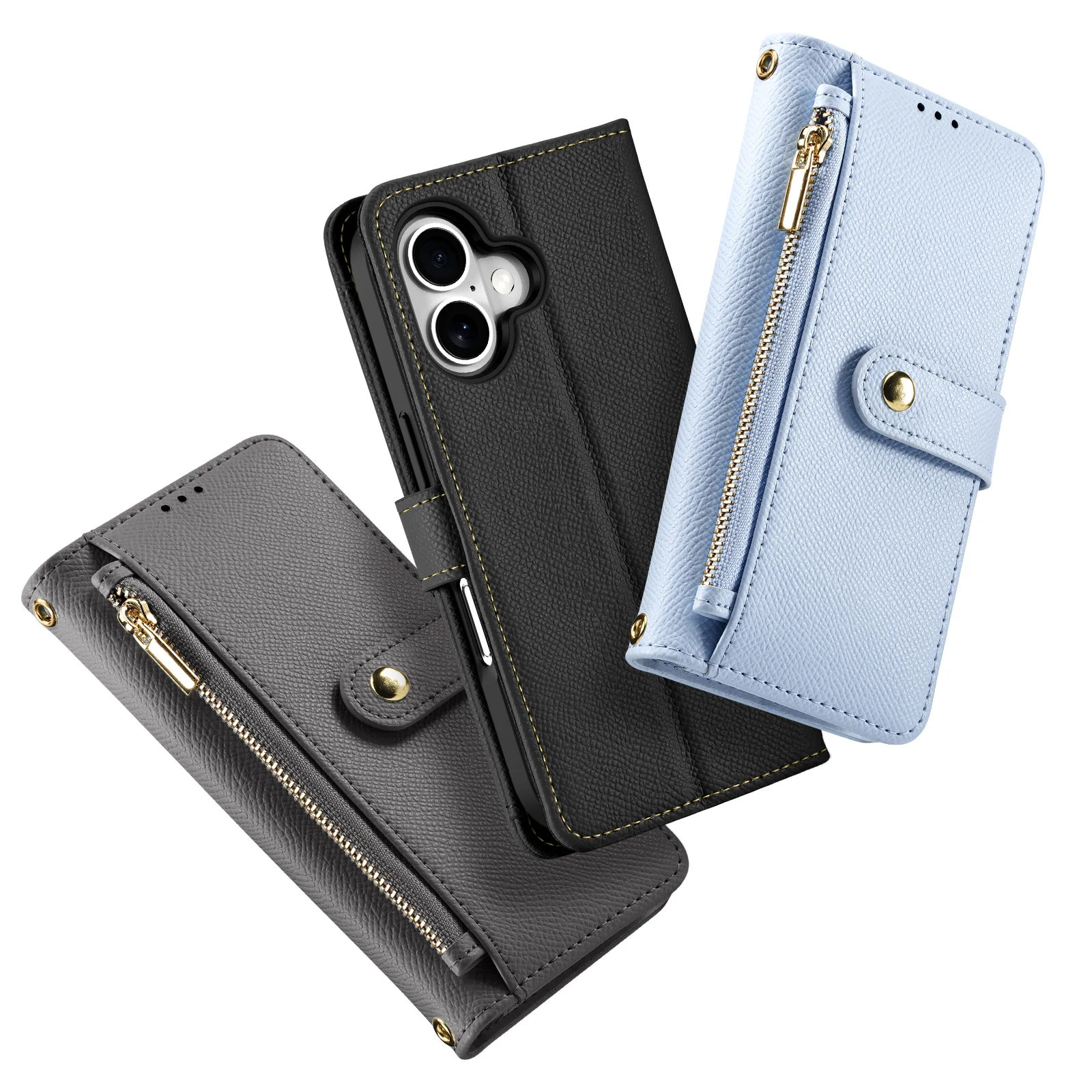 DUX DUCIS 2 in 1 Detachable Wallet Magnetic Leather Case for iPhone 16 Pro Max 15 Plus Magnet Clasp Folio Flip Case Multi-Slots