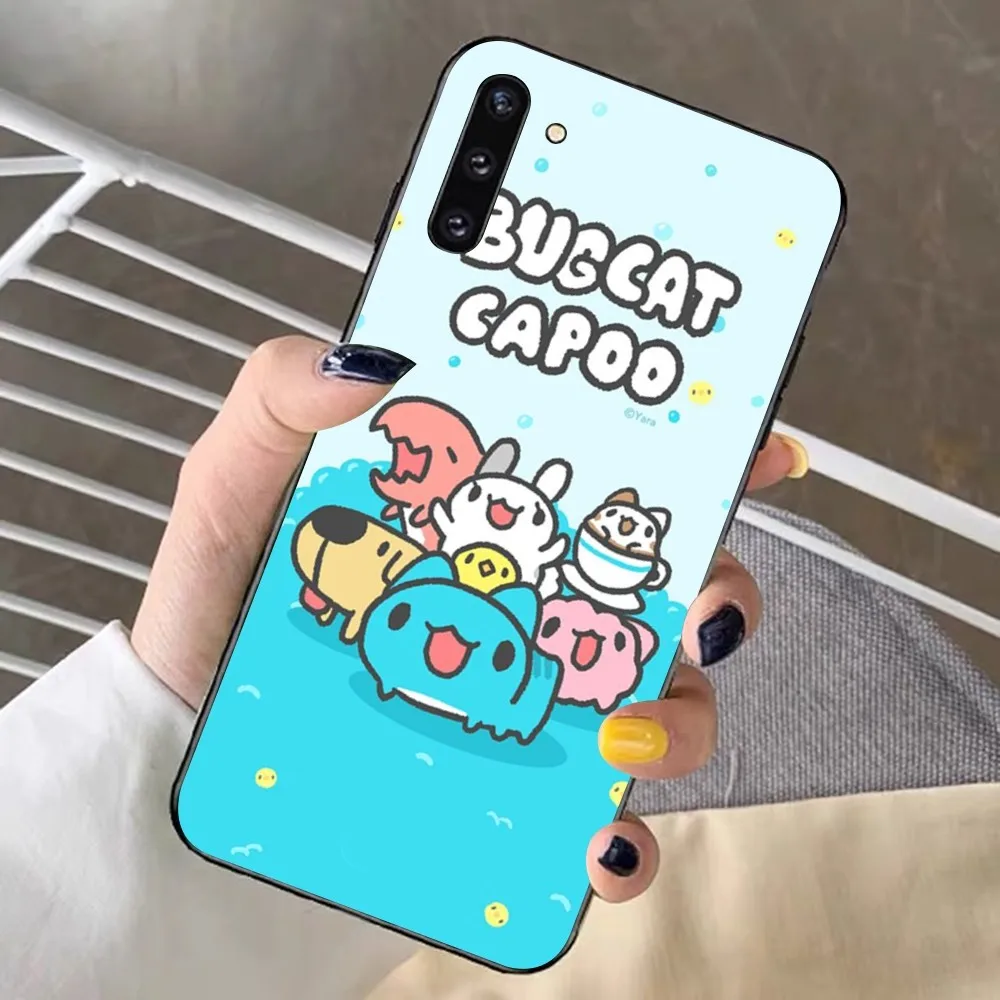 Bugcat Capoo Cartoon Phone Case For Samsung Note 8 9 10 20 Pro Plus Lite M 10 11 20 30 21 31 51 A 21 22 42 02 03