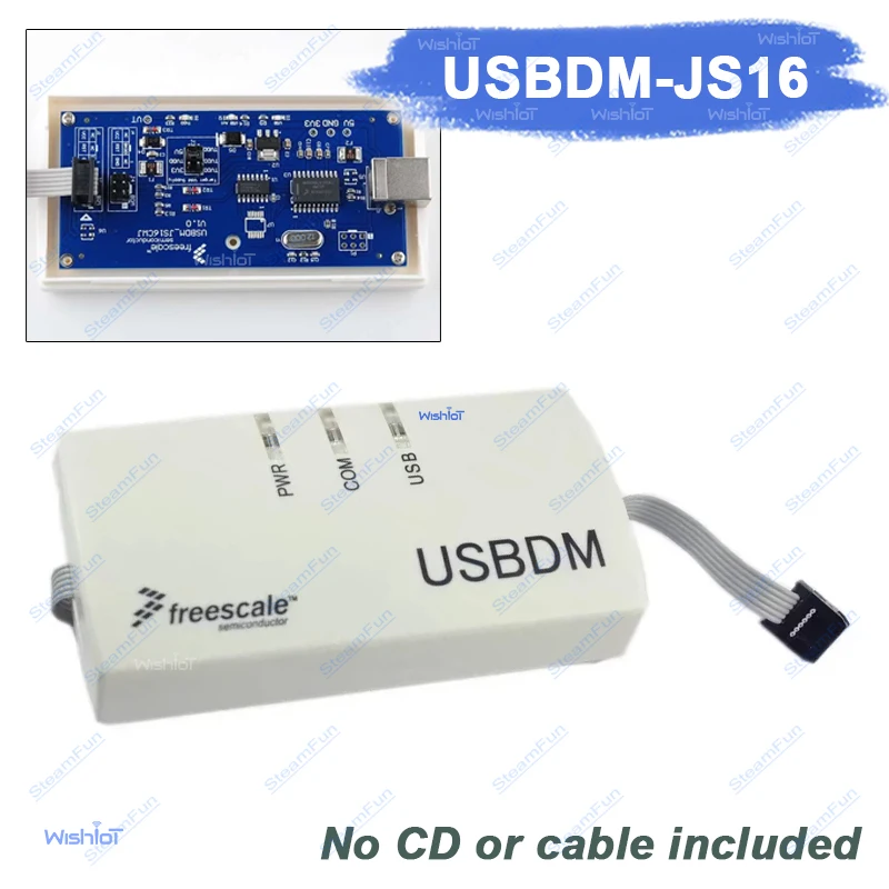 JS16 USBDM Debugger Programmer for HCS08 Series 8/16/32bit 48MHz USB2.0 BDM Emulator Downloader  Portable OSBDM Tool No Cable/CD