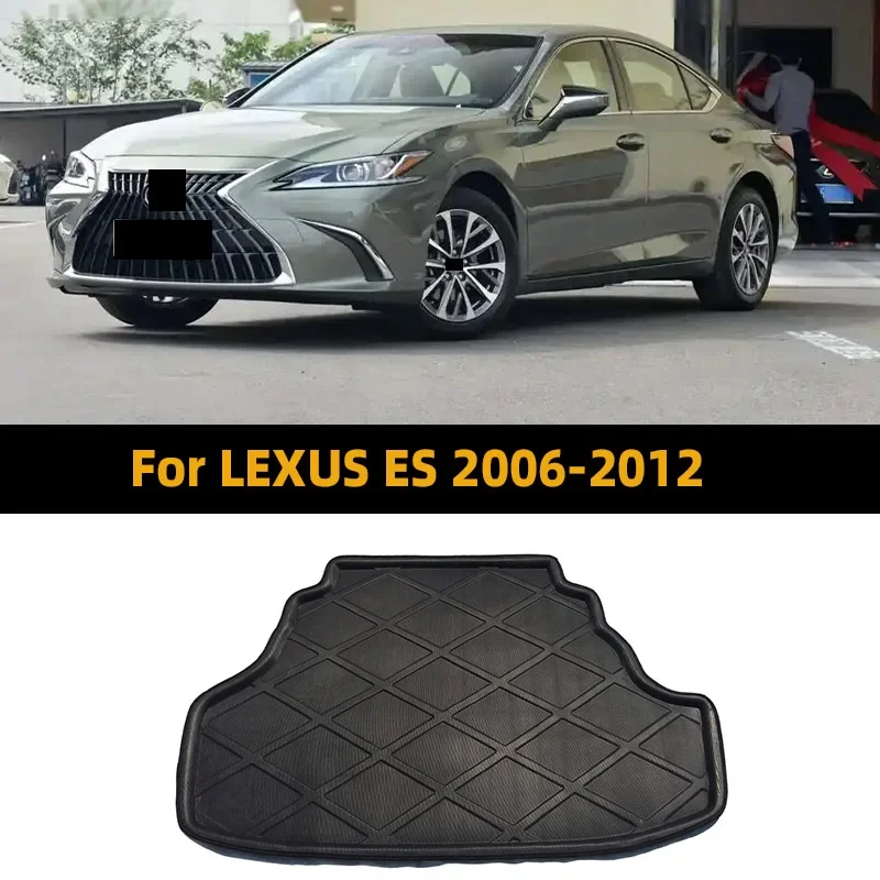 

For LEXUS ES 2006-2012 Car Rear Trunk Mats Waterproof Anti-slip Pad Luggage Cargo Cover Boot Liner Protective Carpet Accessories