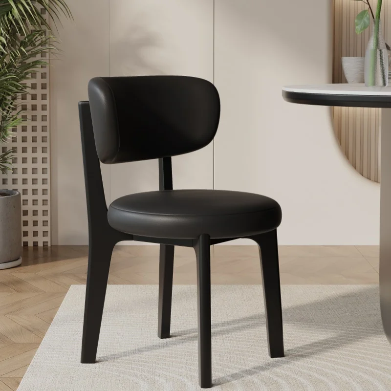 

Wingback Accent Dining Chairs Luxury Wooden Single Design Chairs Lazy Relaxing Modern Sillas De Comedor Kitchen Furniture