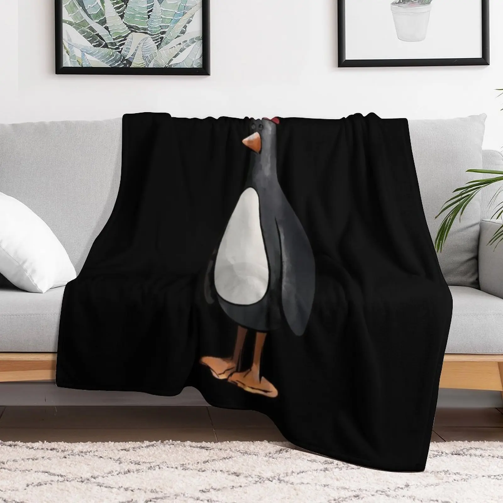 Feathers McGraw Throw Blanket Comforter Weighted wednesday halloween Blankets