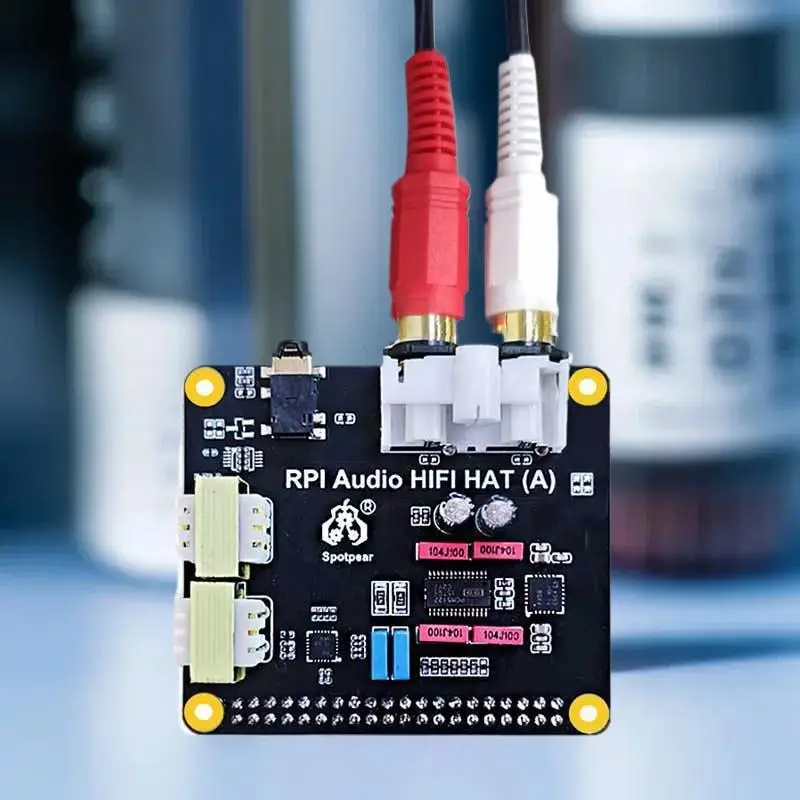 

Raspberry Pi 5 Series HIFI Sound Card DAC featuring PCM5122 I2S, Also Fits PI4/PI3/Zero