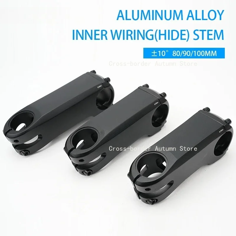 -10 Degree Full Internal Routing Bike Stem Ultralight Aluminum 31.8mm Handlebar Riser