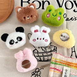 1PC Winter Cute Cartoon Plush Bear Brooch For Girl Clothes Badge Pins Backpacks Pendant DIY Handmade Decoration Accessories