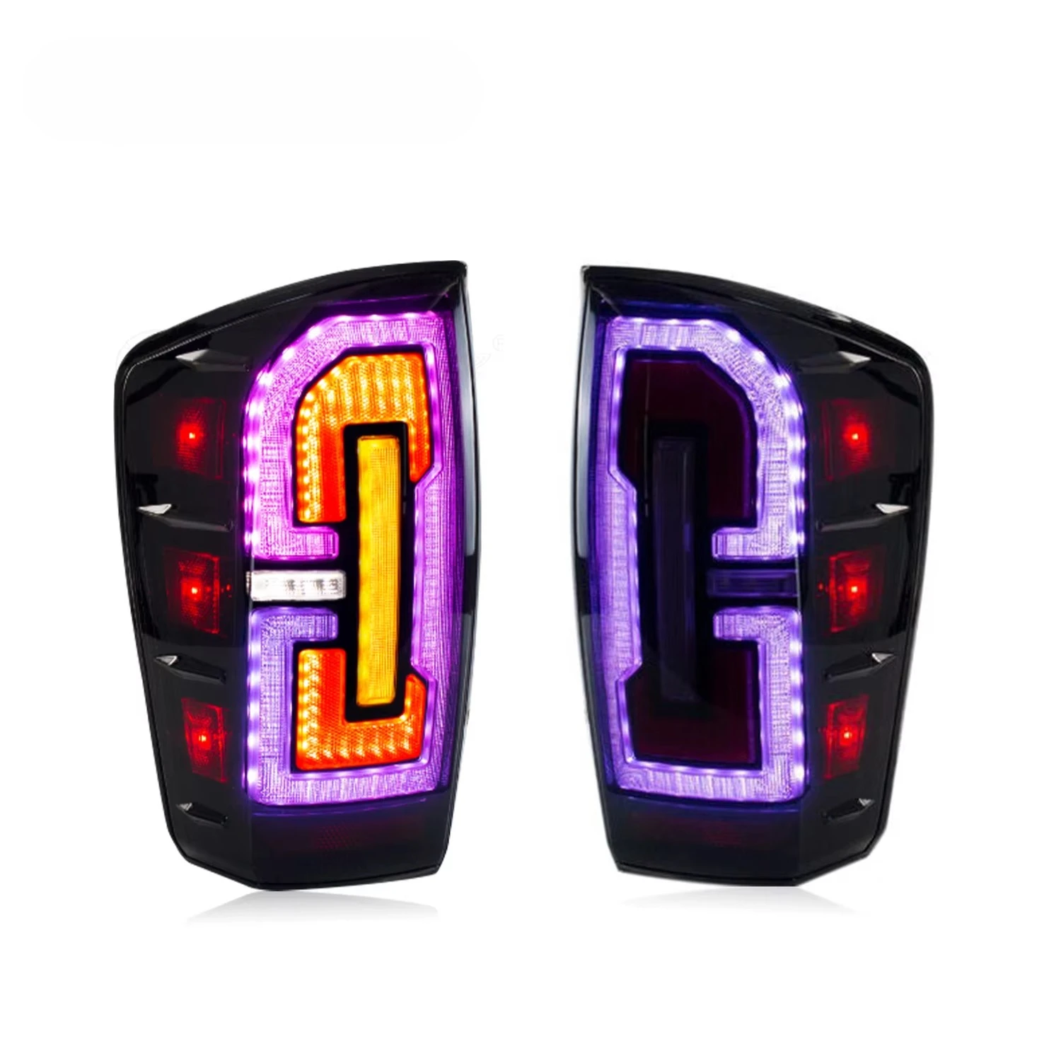 2016-2022 For Toyota Tacoma LED Rear Lamps Assembly With RGB Tail Lights DRL Sequential Animation New Condition
