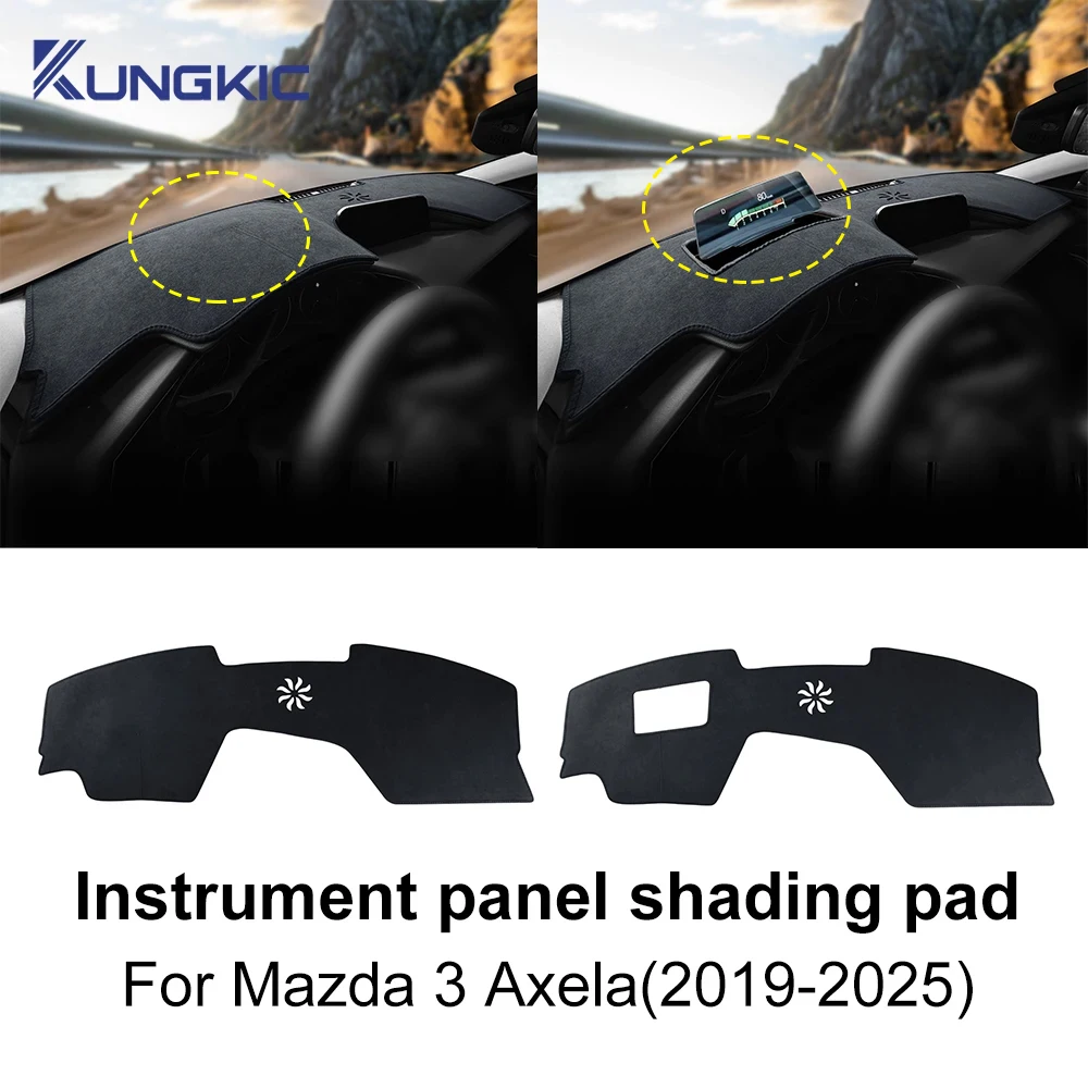 

Flannel Dashmat For Mazda 3 Axela 2019 2020 2021 2022 2023 2024 2025 Car Summer Sunshade Dashboard Mat Carpet Pad Accessories