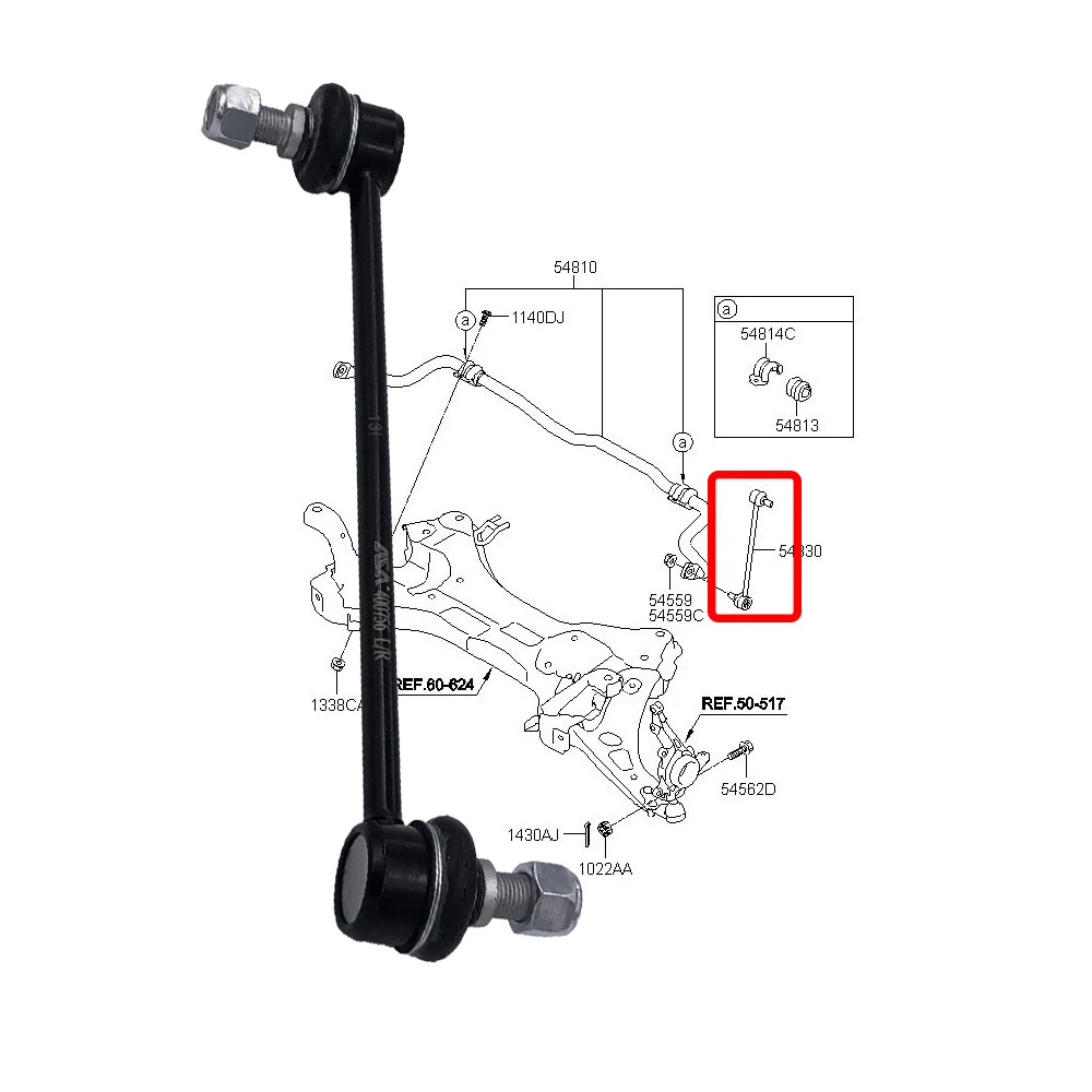 Front Stabilizer Link L/R for HYUNDAI ix35 2009-2016 KIA SPORTAGE III SL 2009-2017 DODGE JCUV JC CHANGAN CS75 S301 54830-2S200