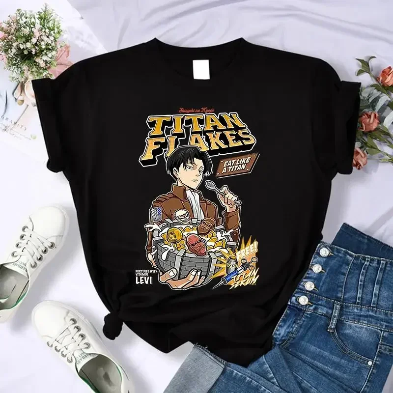 Japanese Anime Attack on Titan Graphic Print T Shirt Men Casual Fashion Short Sleeve Plus Size T Shirt Women