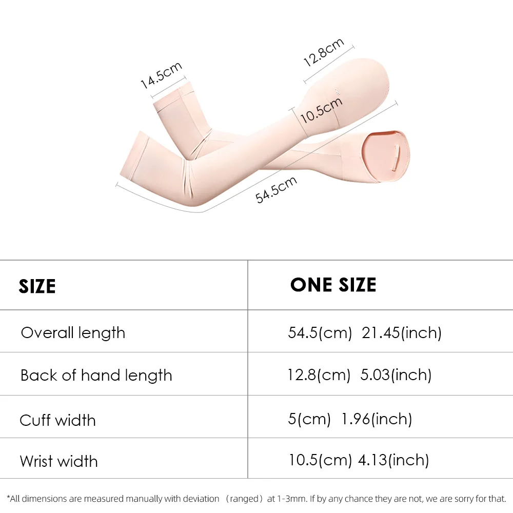 OhSunny Sunscreen Arm Sleeves 2024 New Anti-UV Cool Feeling Skin Friendly Sleeve Adjustable Long Mitt for Outdoors Golf Driving