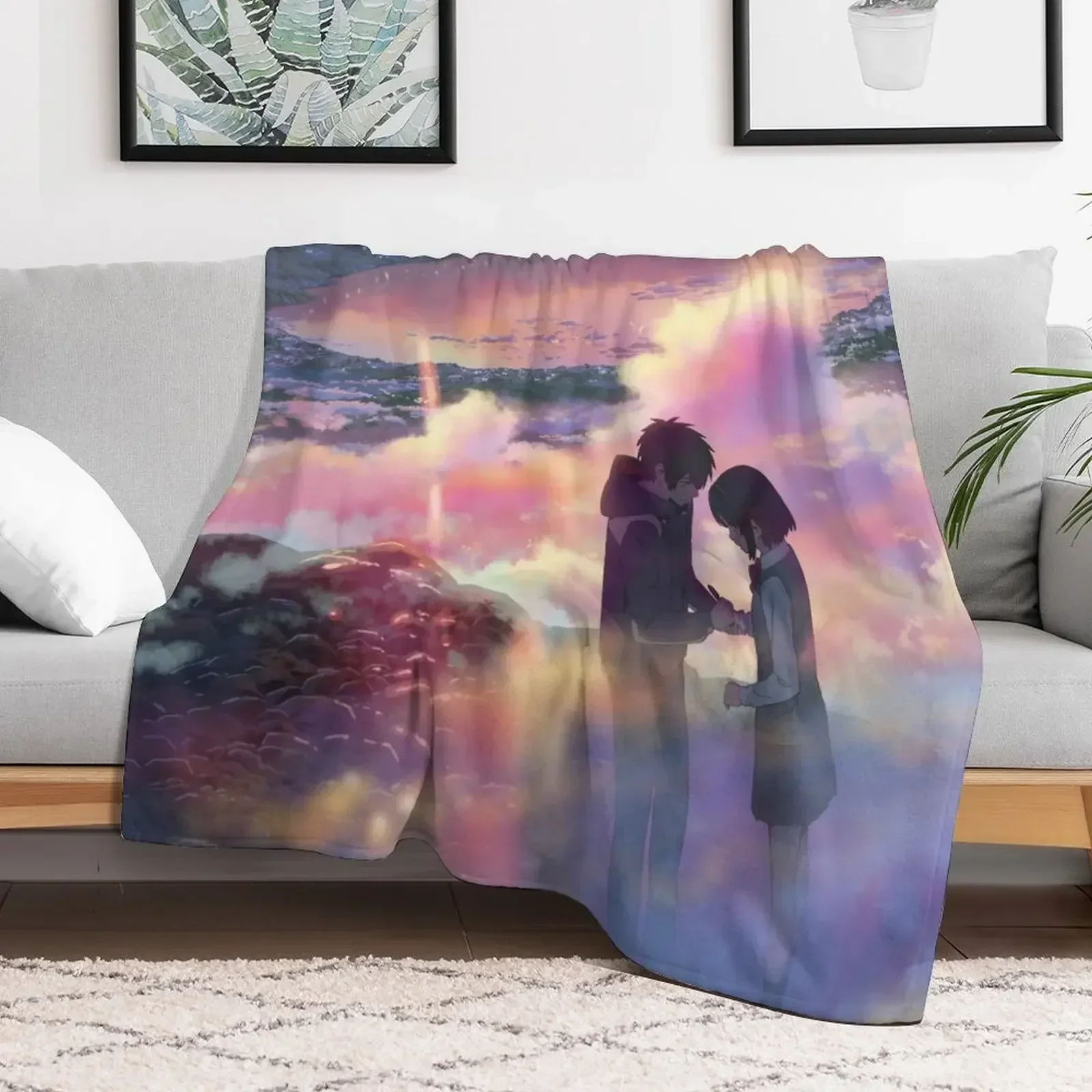 

Kimi no Na wa - Make A Wish Throw Blanket Bed linens Sleeping Bag Blankets