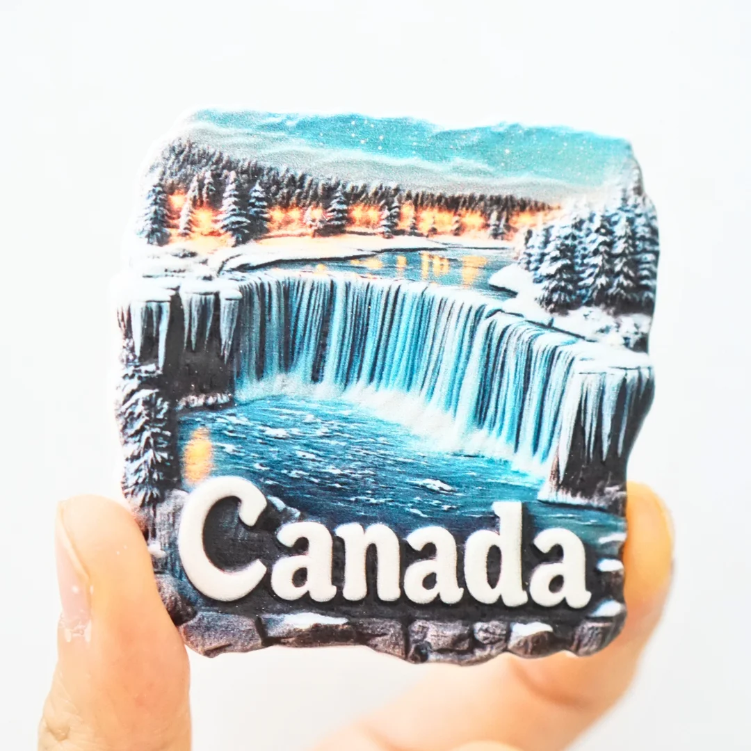 

1Pc, Canadian Scenery Refrigerator Magnet, Canadian Travel Refrigerator Magnet, Waterfall Scenery Refrigerator Magnet