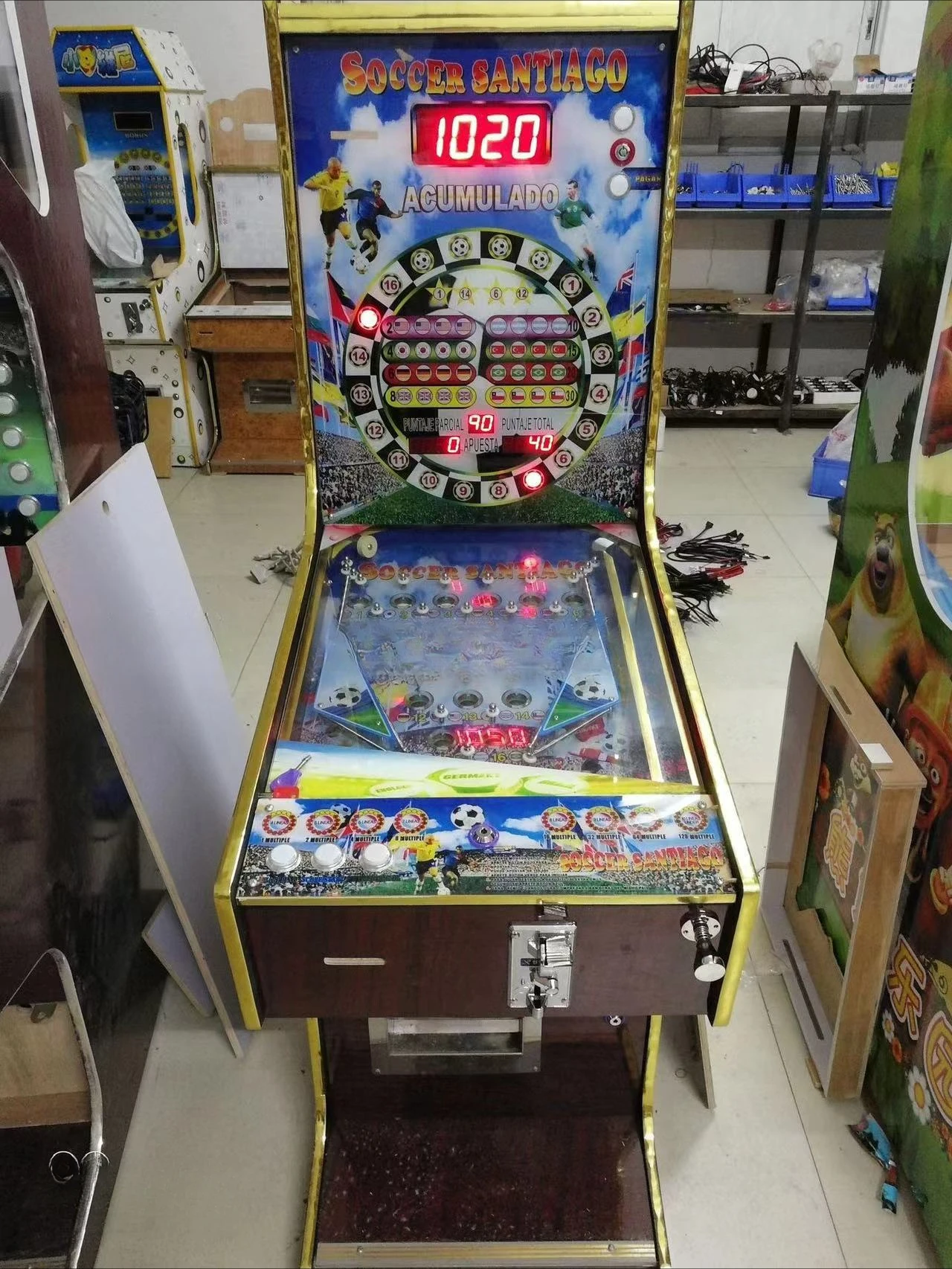 Whole Coin Operated Games 6 Balls Pinball Games Machine Arcade Games Machines