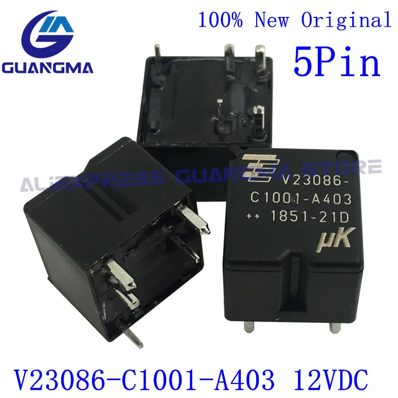 10PCS 100% New Original Relay V23086-C1001-A403 DC12V 30A 5Pin DC12V Automotive relays V23086C 1001 A403 12VDC