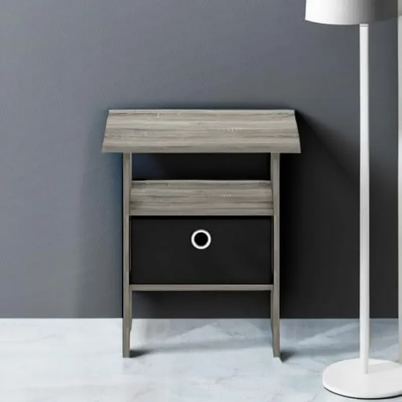 Factory Wholesale Modern Side Tables Corner Bedside Tables with Open Shelves and Storage Boxes for Living Room Bedroom Home