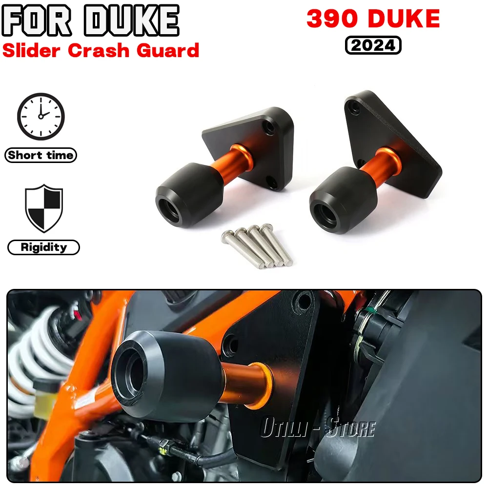 

For KTM 390 DUKE 2024 Motorcycle accessories Aluminum Frame Slider Crash Guard Falling Protector Kit