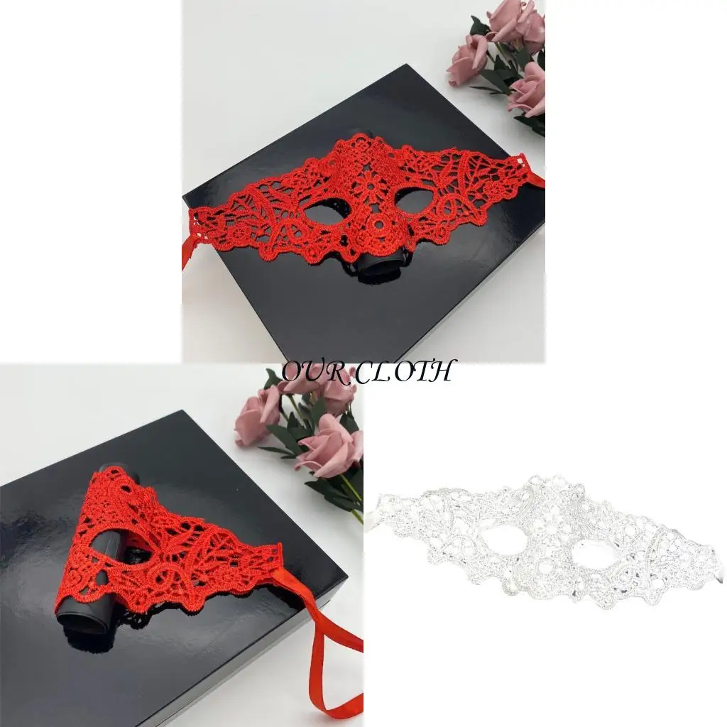 Eye Catching Eye Covering Black Lace Costume Accessory Perfect Party Essential Y1AC