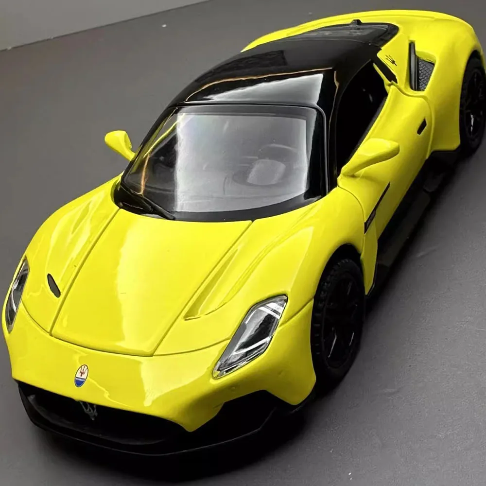 Schaal 1:32 MC20 Automodel Speelgoed Legering Diecast Sportwagens Trek Geluid Licht 4 Deuren Geopend Racing Voertuigen Voor Kinderen Geschenken