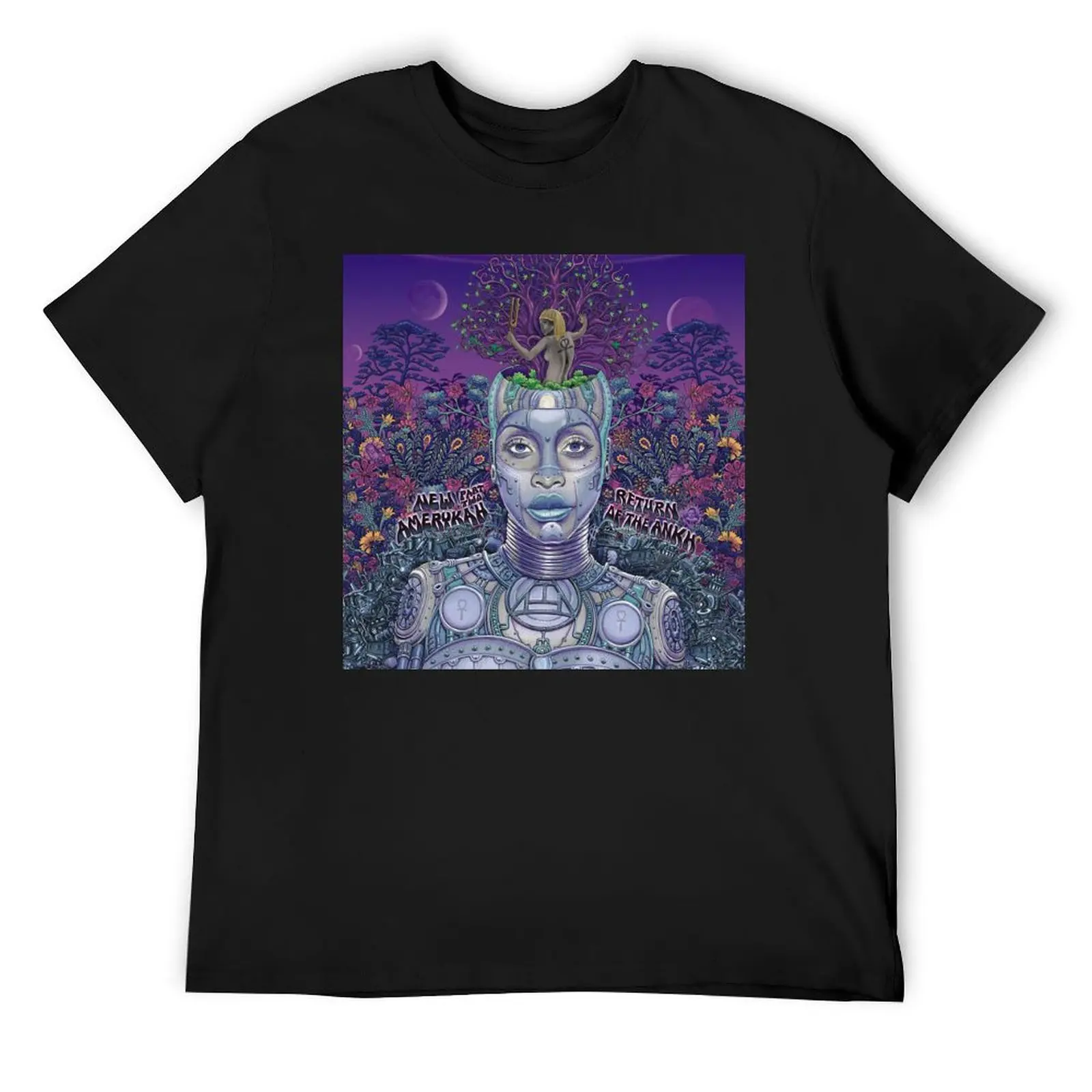 

Erykah Badu New amerykah part two return of the ankh T-Shirt tops oversized t shirts for men cotton