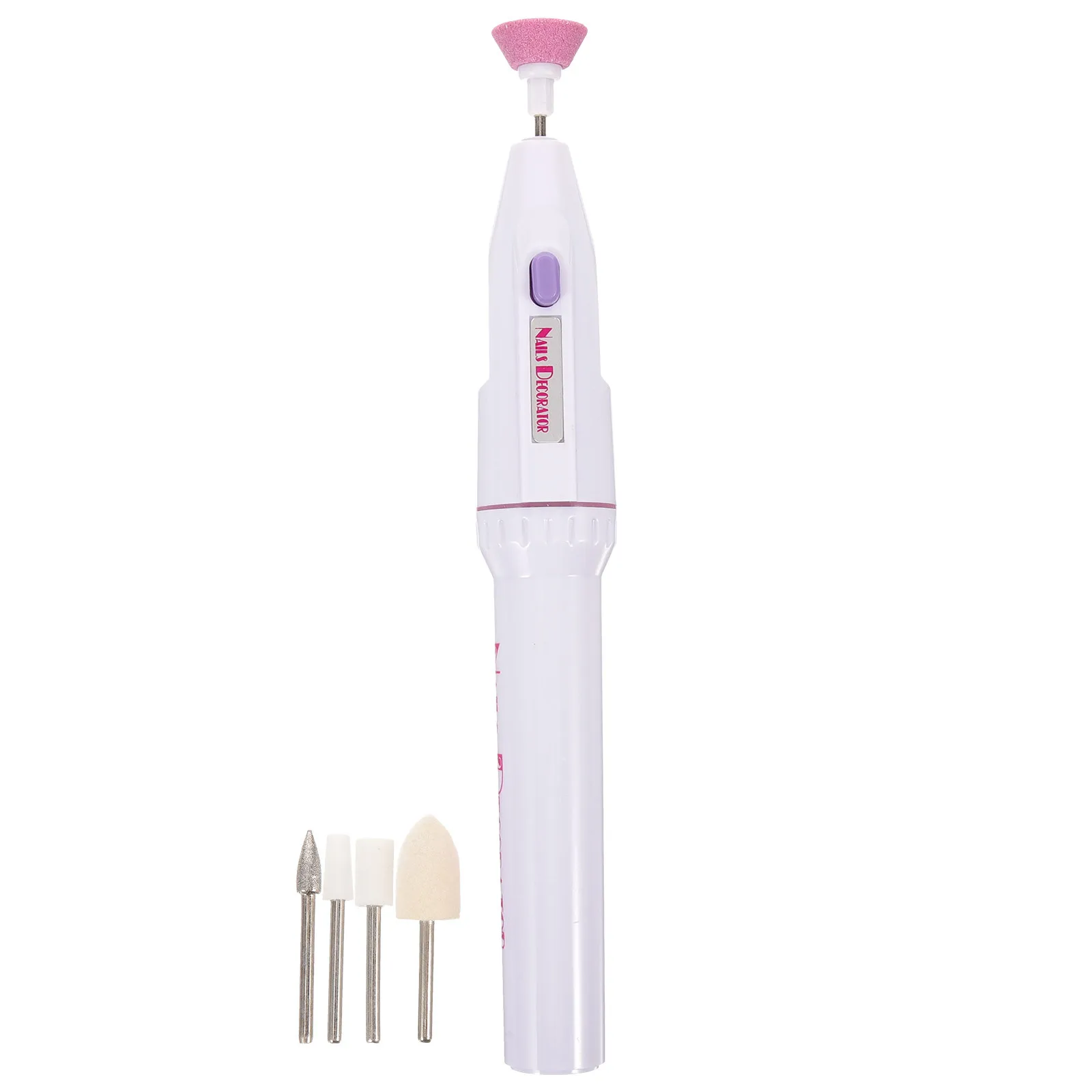 1 مجموعة 1 مجموعة المحمولة آلة الحفر الكهربائية لجل الاكريليك الأظافر مانيكير طحن تلميع أداة خفيفة الوزن مسمار الرملي الملف