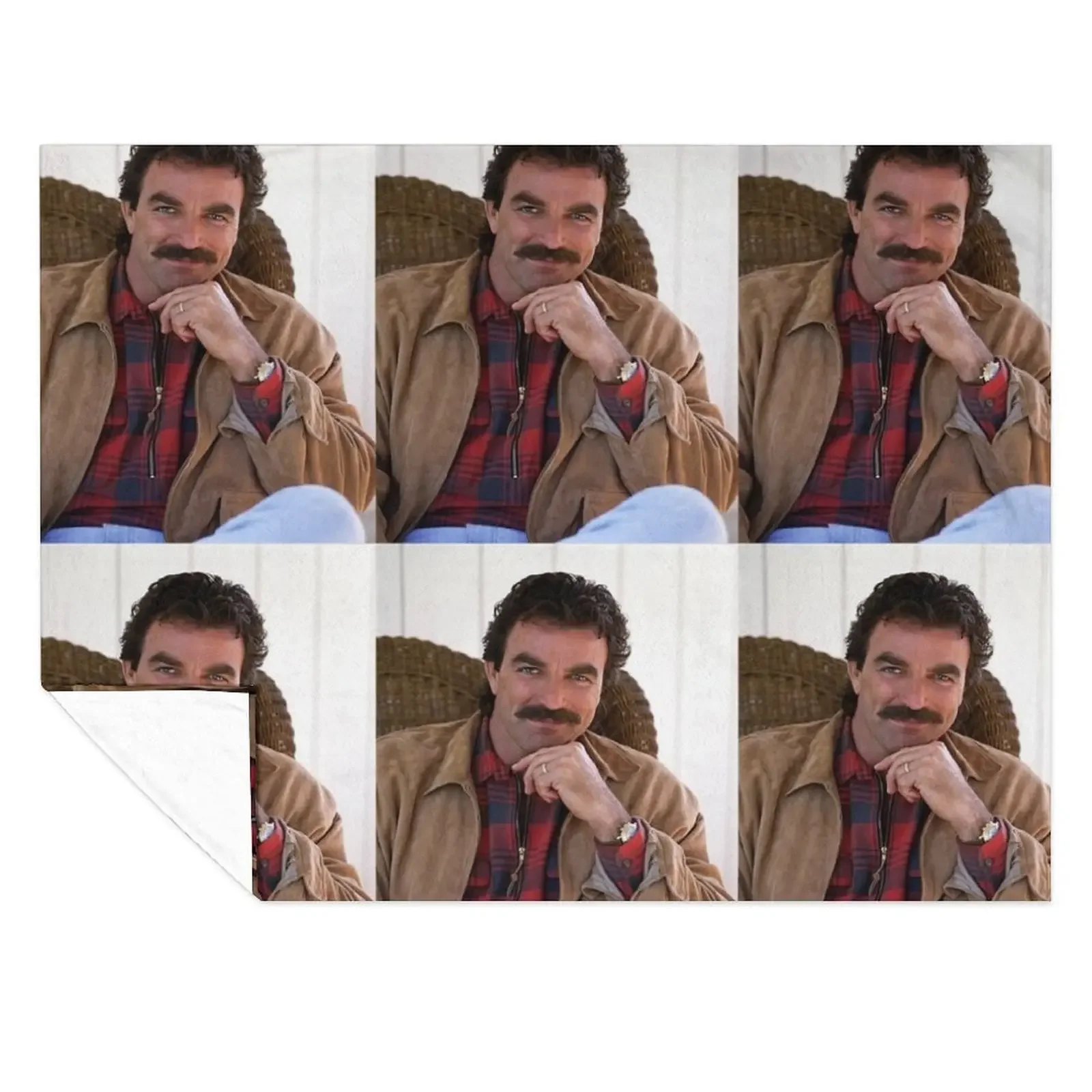 

Tom Selleck handsome Throw Blanket For Baby Heavy Giant Sofa warm for winter Blankets