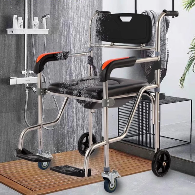 

Nordic Outdoor Bathroom Chair Tourist Designer Disabled Metal Stool Space Saving Portable Taburete Plegable Unique Furniture