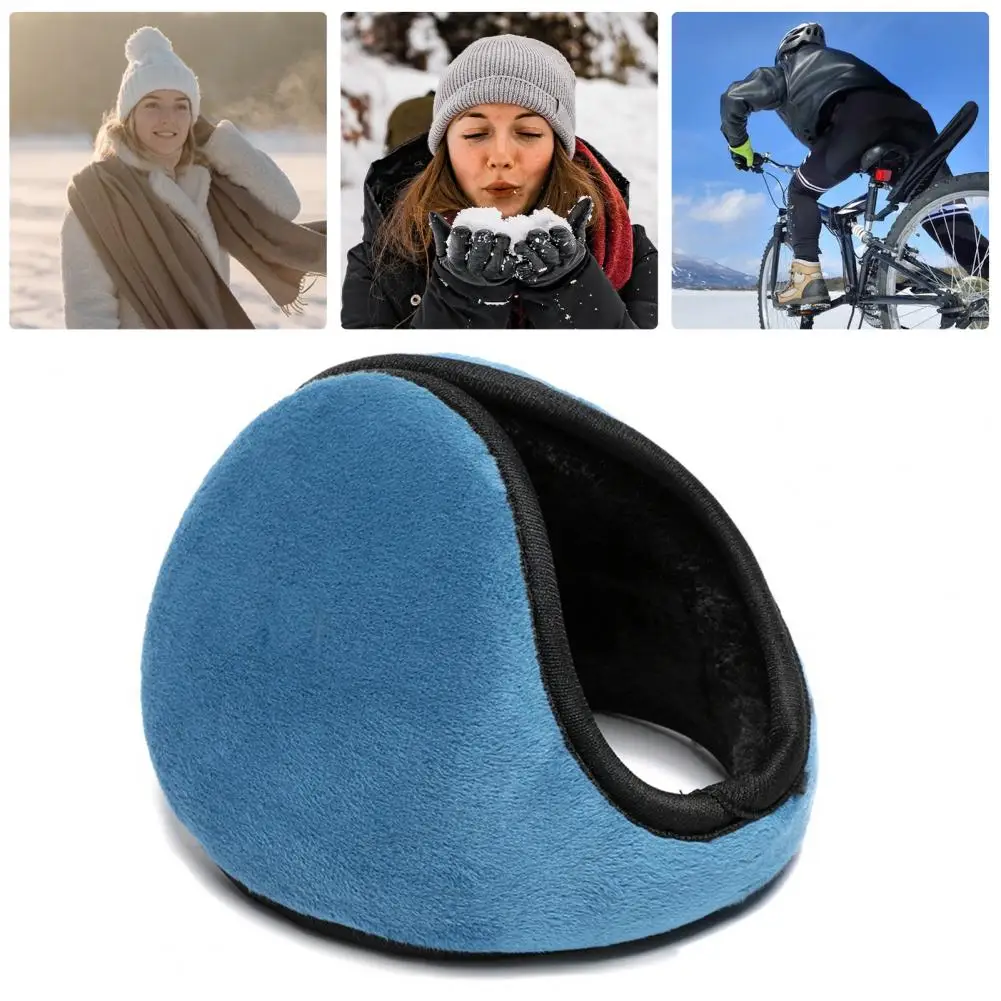 Orejeras de terciopelo para hombre y mujer, orejeras Unisex a prueba de viento con forro de felpa grueso, cálidas para ciclismo al aire libre, Invierno