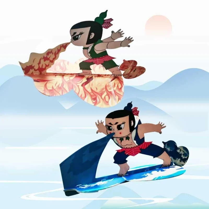 เครื่องบินบังคับวิทยุรุ่นใหม่ปี 2025 ตัวละครในตำนานจีน ฮูลัว วัสดุ EPP ทนทานต่อการตก ชุดประกอบเครื่องบิน 3 มิติ ของเล่นเครื่องบินบังคับวิทยุ ของขวัญ