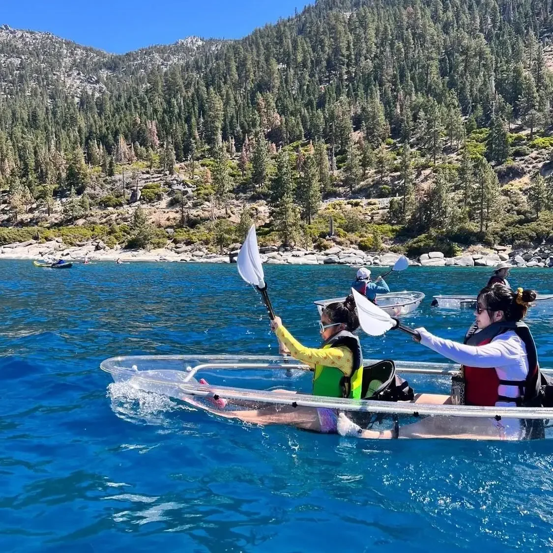 Customizable Barca trasparente per acqua Barca di cristallo per celebrità di Internet Plastica acrilica singola e doppia