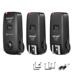 NEEWER FC-16 2.4G Wireless Camera Shutter Studio Flash Trigger with Two Receivers Compatible with Canon/Nikon/Sony