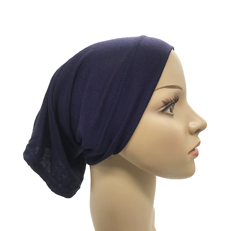 Base Cap Cap Modal Hat Scarf Keffiyeh Elastic Veil Solid Color Cotton-Padded Cap Bucket Hat in Stock