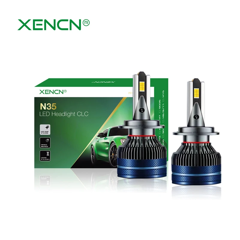 N35 PLUS H4 H7 LED Headlight Lamp XENCN 6000K 12V/35W Integrated design of intelligent centralized control OEM Made in China