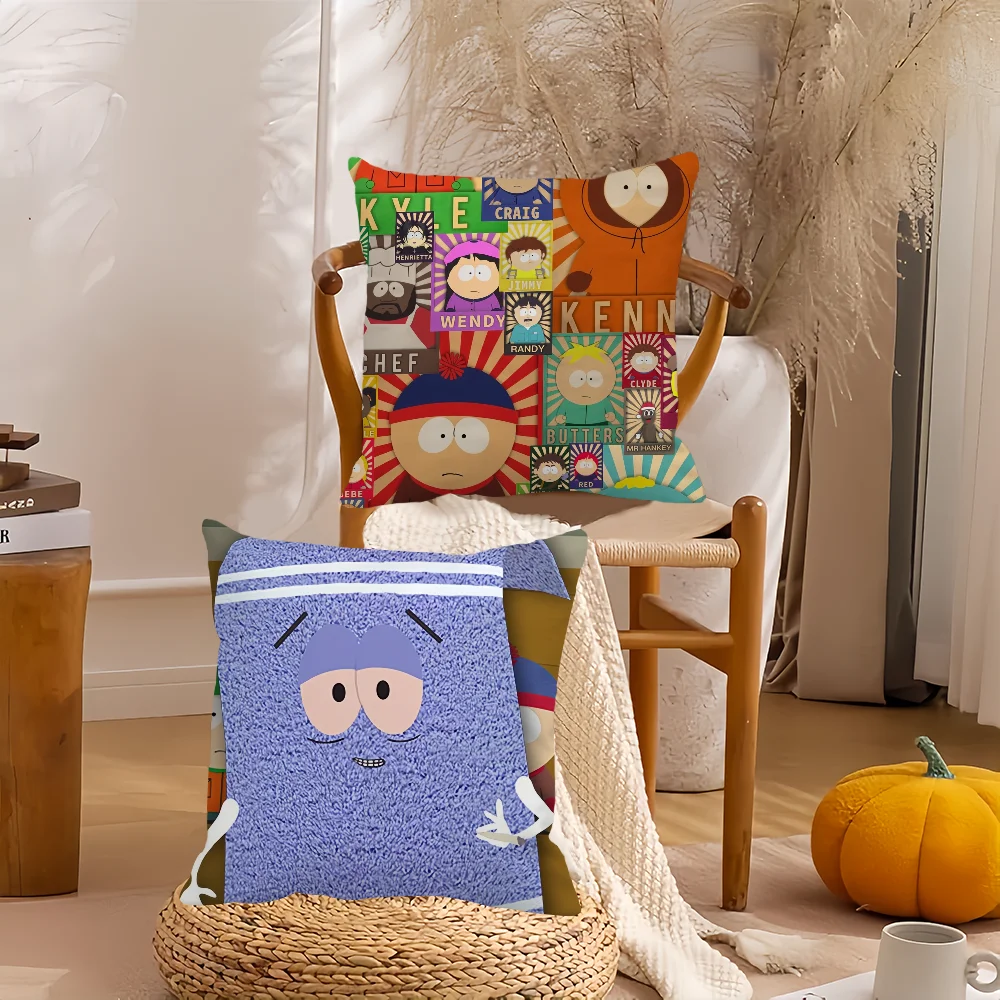 

Наволочка с рисунком S-SOUTH P-PARK, украшение для дома, чехол для подушки, подходит для спальни, автомобиля, офиса, дивана