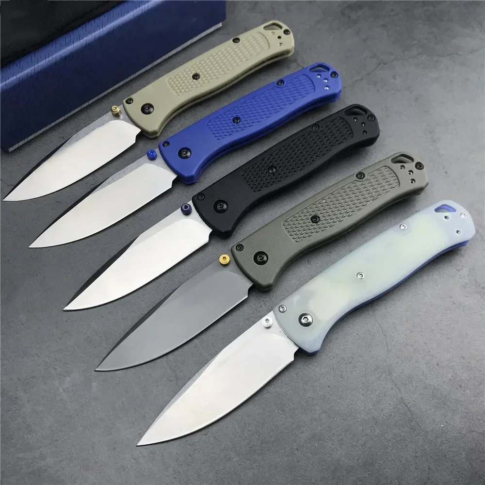 BM 535 G10/ナイロン繊維ハンドルポケット EDC 折りたたみナイフドロップポイントブレード屋外ユーティリティサバイバルキャンプ狩猟ナイフ