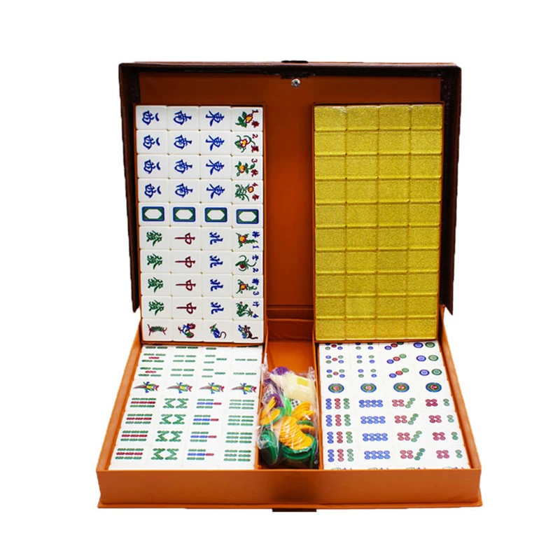 36 37mm Mahjong gra stołowa kryształowe płytki singapur wersja z czterema zwierzętami latająca głowa Mahjong płytki akrylowe Mahjong gra